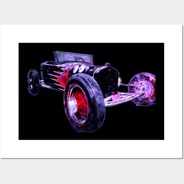 23 T Rat Rod Roadster Wall Art by vivachas